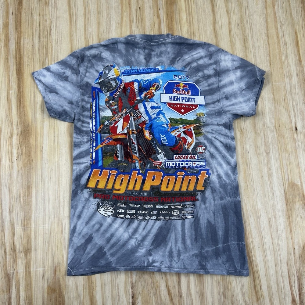 Red Bull Highpoint 2017 T Shirt Mens‎ XS Tie Dye Team Motocross Racing